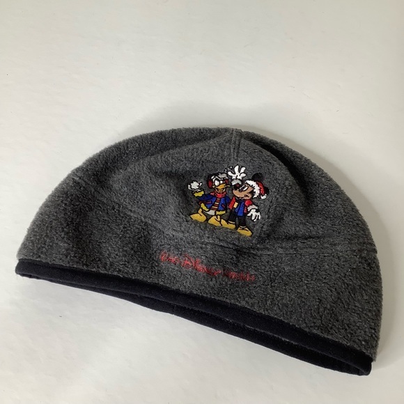 Vintage Walt Disney World Kids training beanie fleece hat / cap SZ OS unisex EUC - Picture 7 of 13